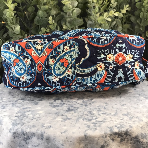 Vera Bradley Frannie Marrakesh Blue/Orange/White 5”x9” Mini Handbag💙VGUC💙 - Picture 5 of 10